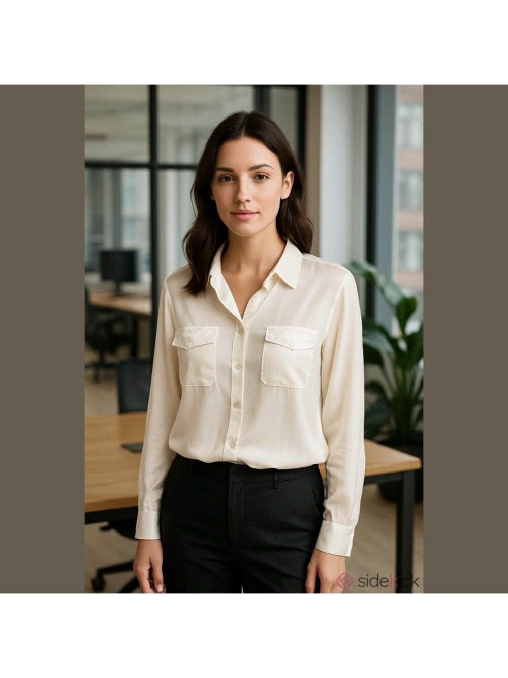 Boston Proper Silk Blouse White Size 14 Vintage Caroline Bessette Kennedy Preppy